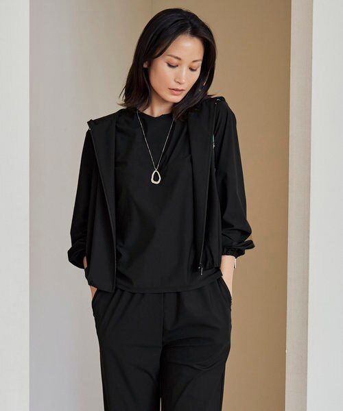 接触冷感・UVカット・速乾・洗える】マットスキューバ パーカー｜アイ