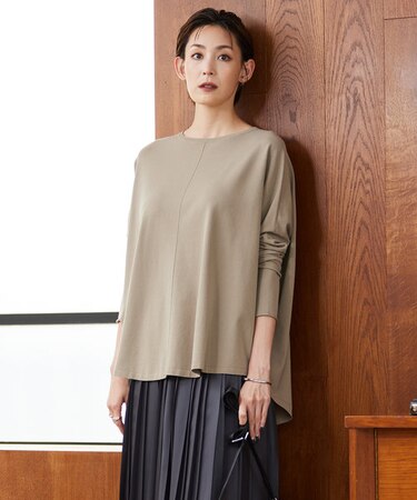 【洗える】ヴィスコースワイド プルオーバー