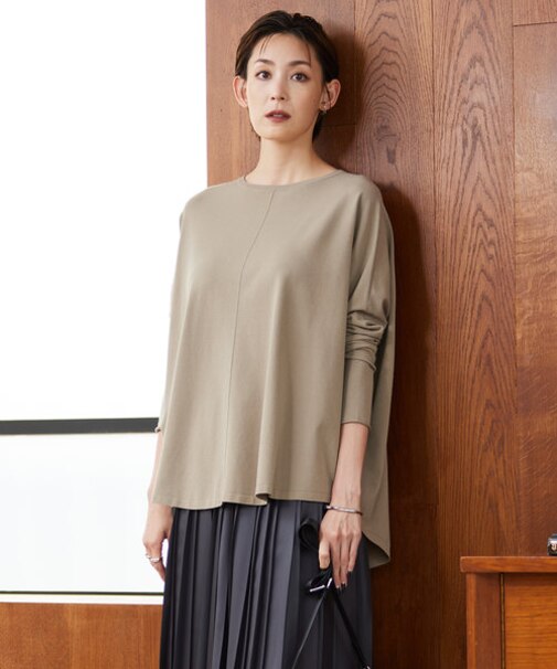 【洗える】ヴィスコースワイド プルオーバー