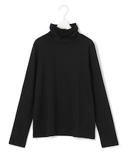 【洗える】 シンプルジャージー ハイネックプルオーバー