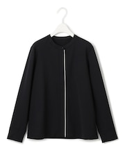 【洗える】コンパクトモクロディ バンドカラーカットソー