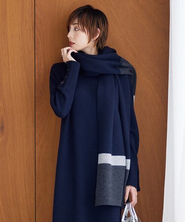 ソフトカシミヤミックス ニットストール