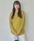 【洗える】 ペーパーブレンドシャインニット プルオーバー
