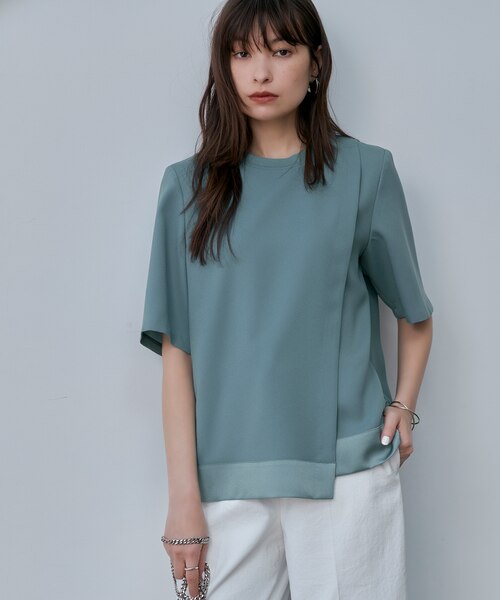 新色追加・接触冷感・UVケア・速乾・洗える】 FluidBackSatin T