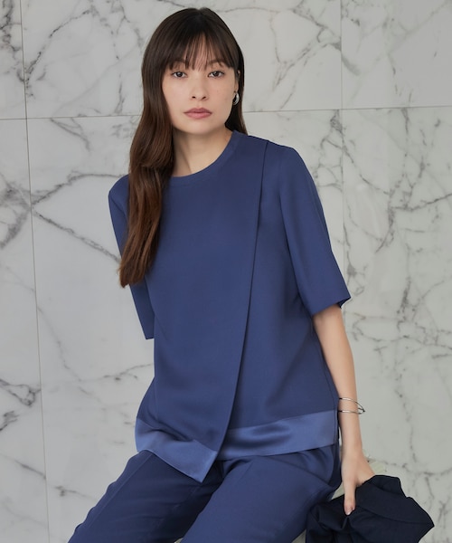 新品！iCB FluidBackSatin Tブラウス 接触冷感　UV 速乾 新色追加・接触冷感・UVケア・速乾・洗える】 FluidBackSatin T