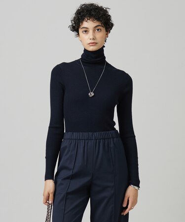 【CLASSY.1月号掲載・新色追加・洗える】エクストラファインメリノ タートルネックプルオーバー