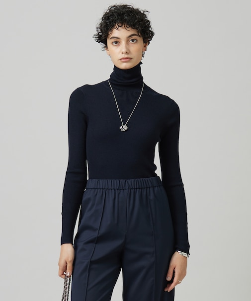 【CLASSY.1月号掲載・新色追加・洗える】エクストラファインメリノ タートルネックプルオーバー