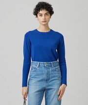【洗える】 エクストラファインメリノ クルーネックプルオーバー