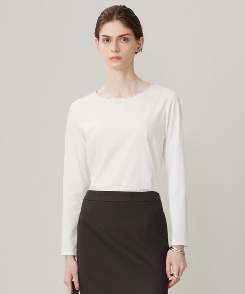 【洗える】コンパクトモクロディ プルオーバー［ボールチェーン］