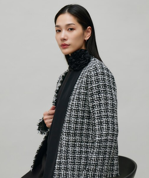 【CLASSY.1月号掲載】コサージュタイスカーフ