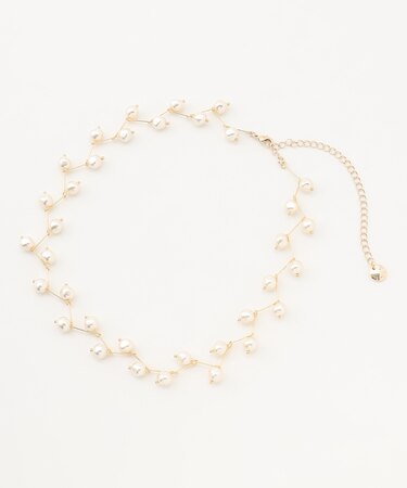 パールショートネックレス