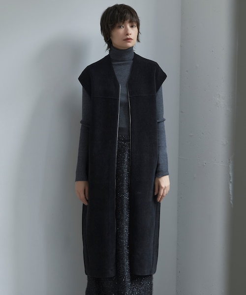 iCB 2024AW 【洗える】 コットンシェニール ジレ ワンピース S 洗える】コットンシェニール ジレワンピース｜アイシービーの通販