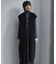 【洗える】コットンシェニール ジレワンピース
