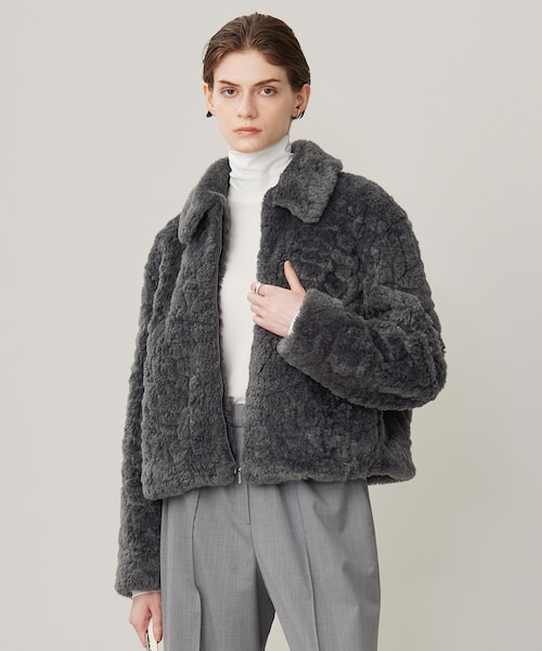 フェイクボア ブルゾン｜アイシービーの通販｜&mall（アンド