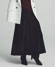 【CLASSY.1月号掲載・洗える】ラミネートプリーツ スカート