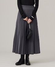【CLASSY.1月号掲載・洗える】ラミネートプリーツ スカート