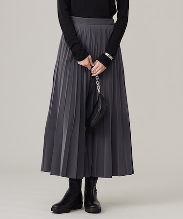 【CLASSY.1月号掲載・洗える】ラミネートプリーツ スカート