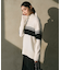 【CLASSY.1月号掲載・洗える】ソフトカシミヤミックス 配色ボーダーハイネックニット