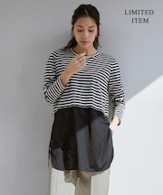 【WEB限定・洗える】 シアージャージーコンビ カットソー