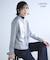 【WEB限定・洗える】シルキーツイル  クロップドシャツ
