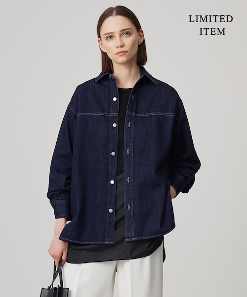 WEB限定・洗える】コットンソフトデニム ジャケット｜アイシービーの