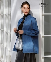 【WEB限定・洗える】コットンソフトデニム ジャケット