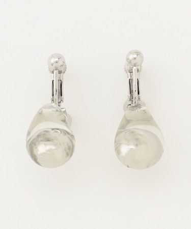 【2WAY】クリアメタルピアス