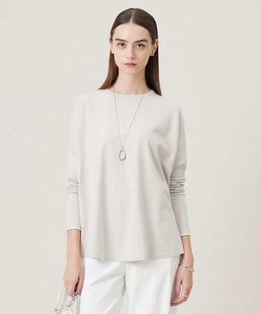 【洗える】 ヴィスコースワイド プルオーバー