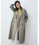 【撥水加工】メモリーストレッチタフタ トレンチコート