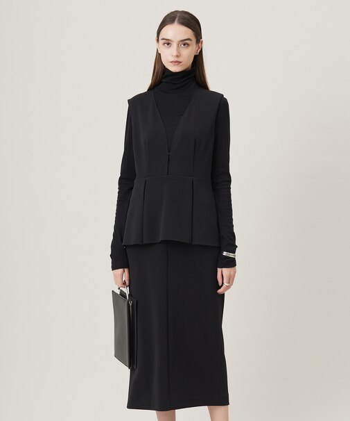 【洗える】ミリオーネダンボールニット  ジャンパースカートワンピース