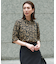 【人気のため新色追加・接触冷感・UVケア・速乾・洗える】BackSatinAmunzen 5分袖バンドカラーブラウス