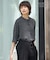 【人気のため新色追加・接触冷感・UVケア・速乾・洗える】BackSatinAmunzen 5分袖バンドカラーブラウス
