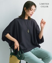 【新色追加・WEB限定カラーあり・UVケア・接触冷感・速乾・防シワ・洗える】FluidBackSatin ドルマンスリーブブラウス