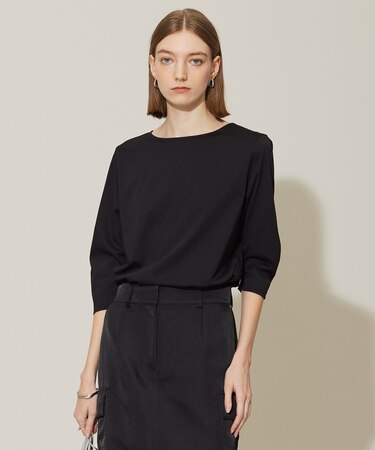 【接触冷感・UVケア・洗える】 コンフォートプレーティング デザインカットソー