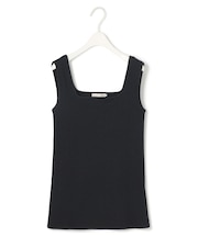 【WEB限定カラーあり・洗える】 ブロードステッチリブ タンクトップ