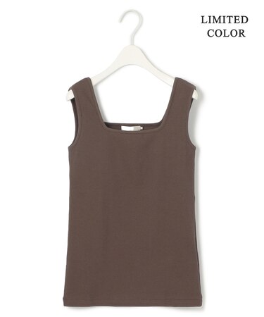 【WEB限定カラーあり・洗える】 ブロードステッチリブ タンクトップ