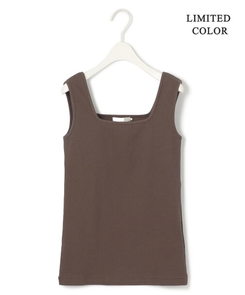 【WEB限定カラーあり・洗える】 ブロードステッチリブ タンクトップ