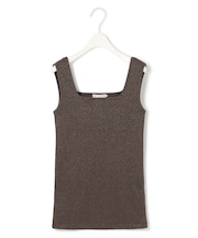 【WEB限定カラーあり・洗える】 ブロードステッチリブ タンクトップ