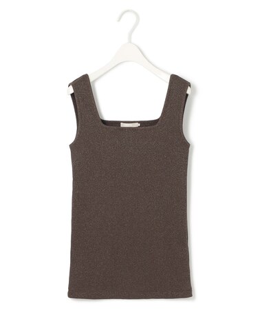 【WEB限定カラーあり・洗える】 ブロードステッチリブ タンクトップ