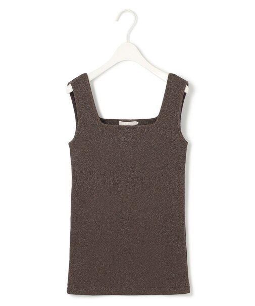 【WEB限定カラーあり・洗える】 ブロードステッチリブ タンクトップ
