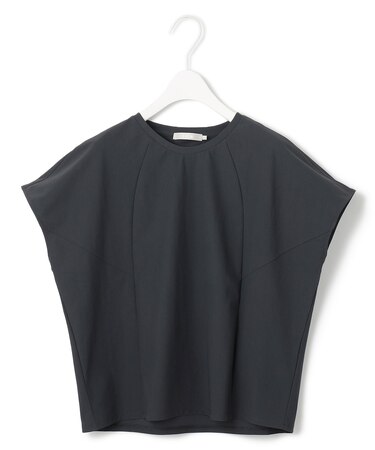 【接触冷感・UVカット・防シワ・洗える】 アトラストリコット フレンチスリーブトップス