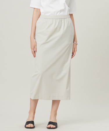 【接触冷感・UVカット・防シワ・洗える】 アトラストリコット スカート