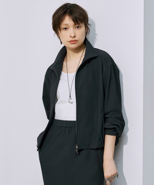 接触冷感・UVカット・防シワ・洗える】 アトラストリコット ブルゾン