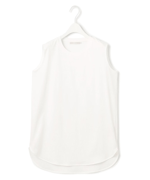 【接触冷感・洗える】コンパクトスムース ノースリーブ Tシャツ