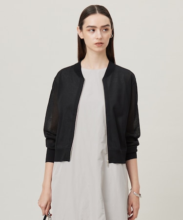 【洗える】ドライシアージップアップブルゾン