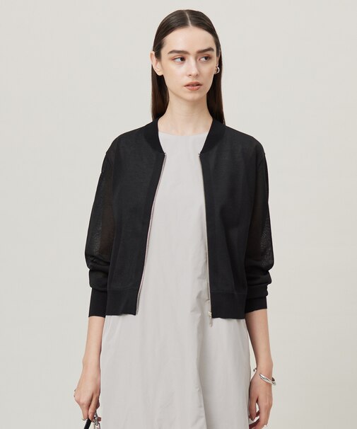 【洗える】ドライシアージップアップブルゾン