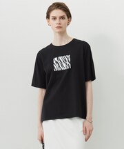 【接触冷感・UVケア・洗える】ゼブラ柄 TEE