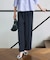 【新色追加・UVケア・接触冷感・速乾・防シワ・洗える】 FluidBackSatin  ワイドパンツ