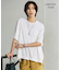 【WEB限定・洗える】シアートリコット ペプラムカットソー