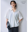 【WEB限定・洗える】シアートリコット スキッパーカットソー